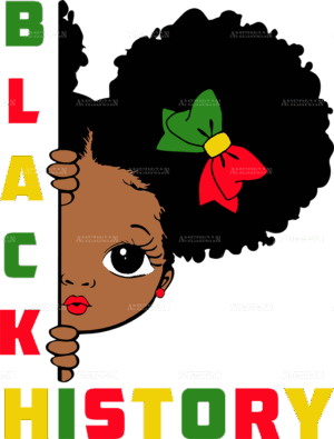 Black History Little Girl DTF Transfer