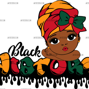 Black History Little Girl-4 DTF Transfer