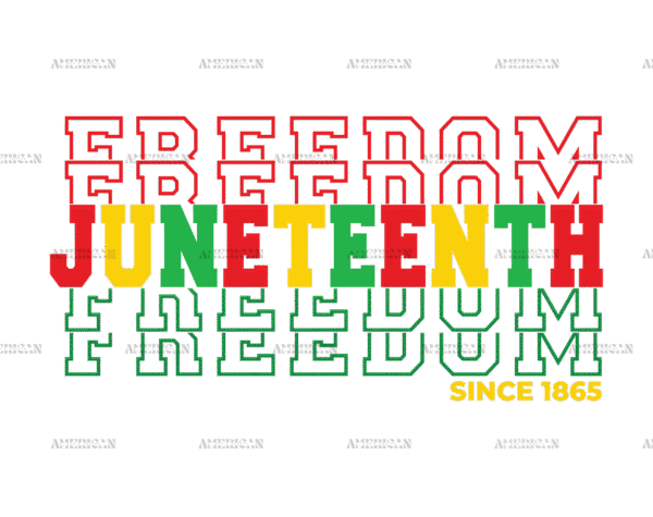 Freedom Juneteenth DTF Transfer