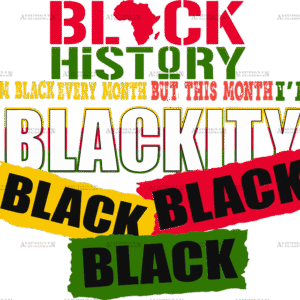 Iam Blackity Black DTF Transfer