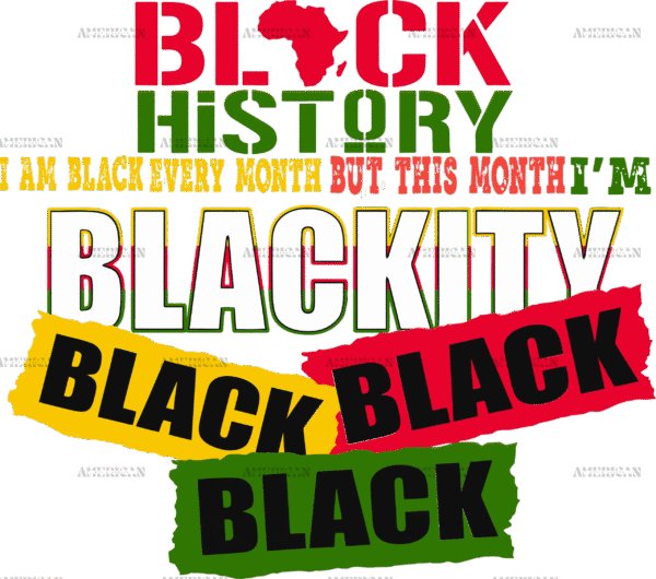 Iam Blackity Black DTF Transfer