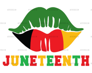 Juneteenth Lips DTF Transfer