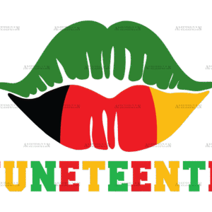 Juneteenth Lips DTF Transfer