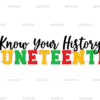 Know Your History Juneteenth DTF Transfer