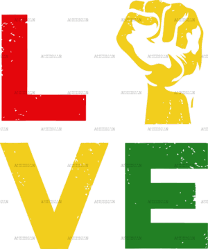 Black Love DTF Transfer
