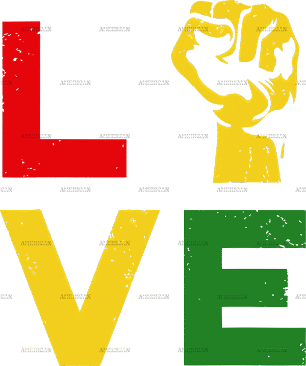 Black Love DTF Transfer
