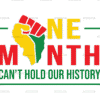 One Month Cant Hold Our History Hand DTF Transfer
