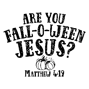 Are You Falloween Jesus-2 DTF Transfer