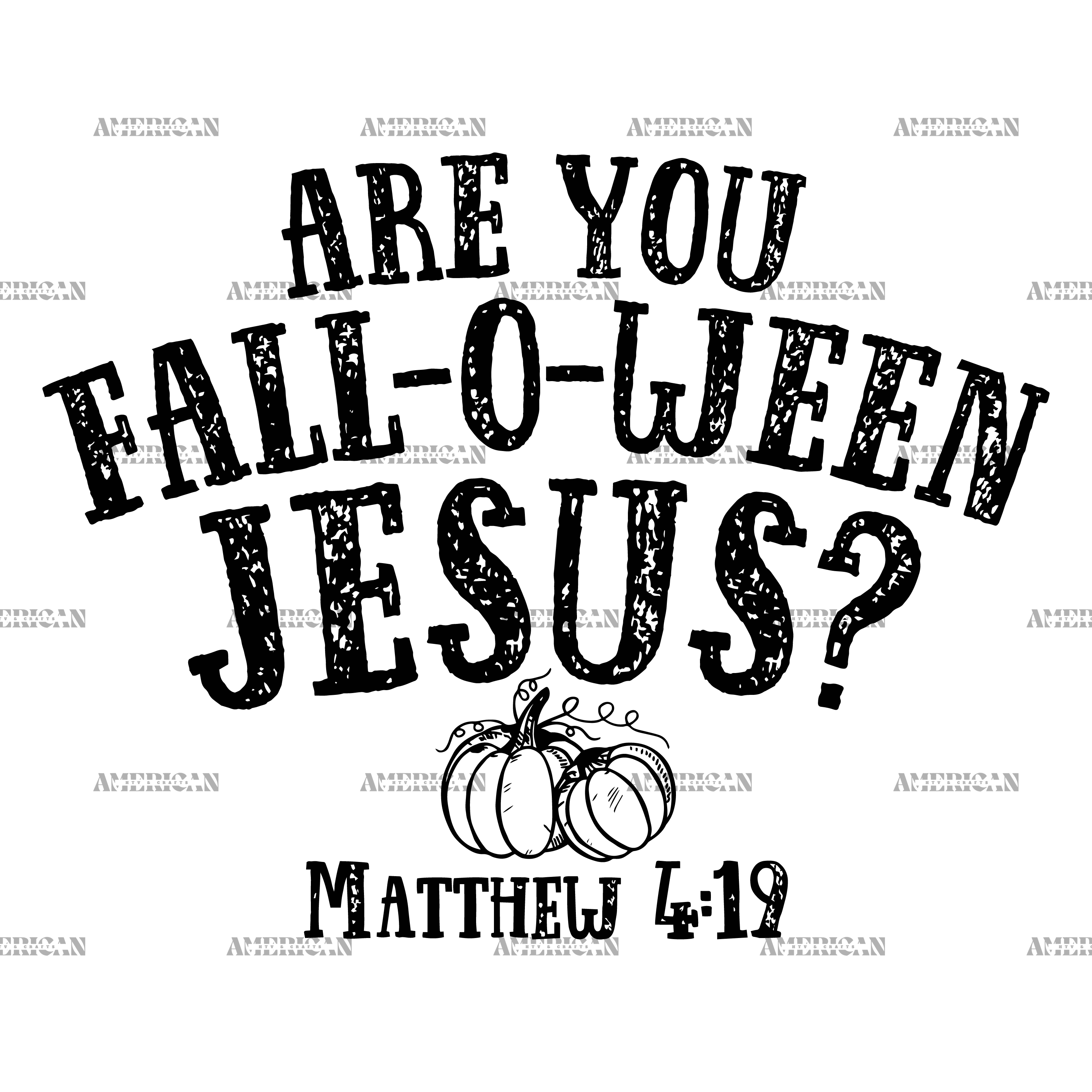 Are You Falloween Jesus-2 DTF Transfer