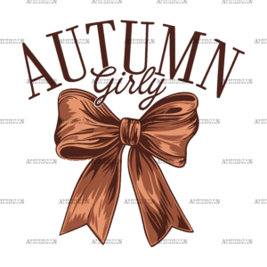 Autumn Girly Bow-1 DTF Transfer