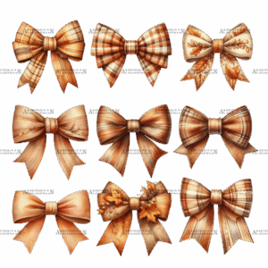 Autumn Girly Bows-2 DTF Transfer