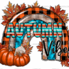 Autumn Vibes Rainbow DTF Transfer
