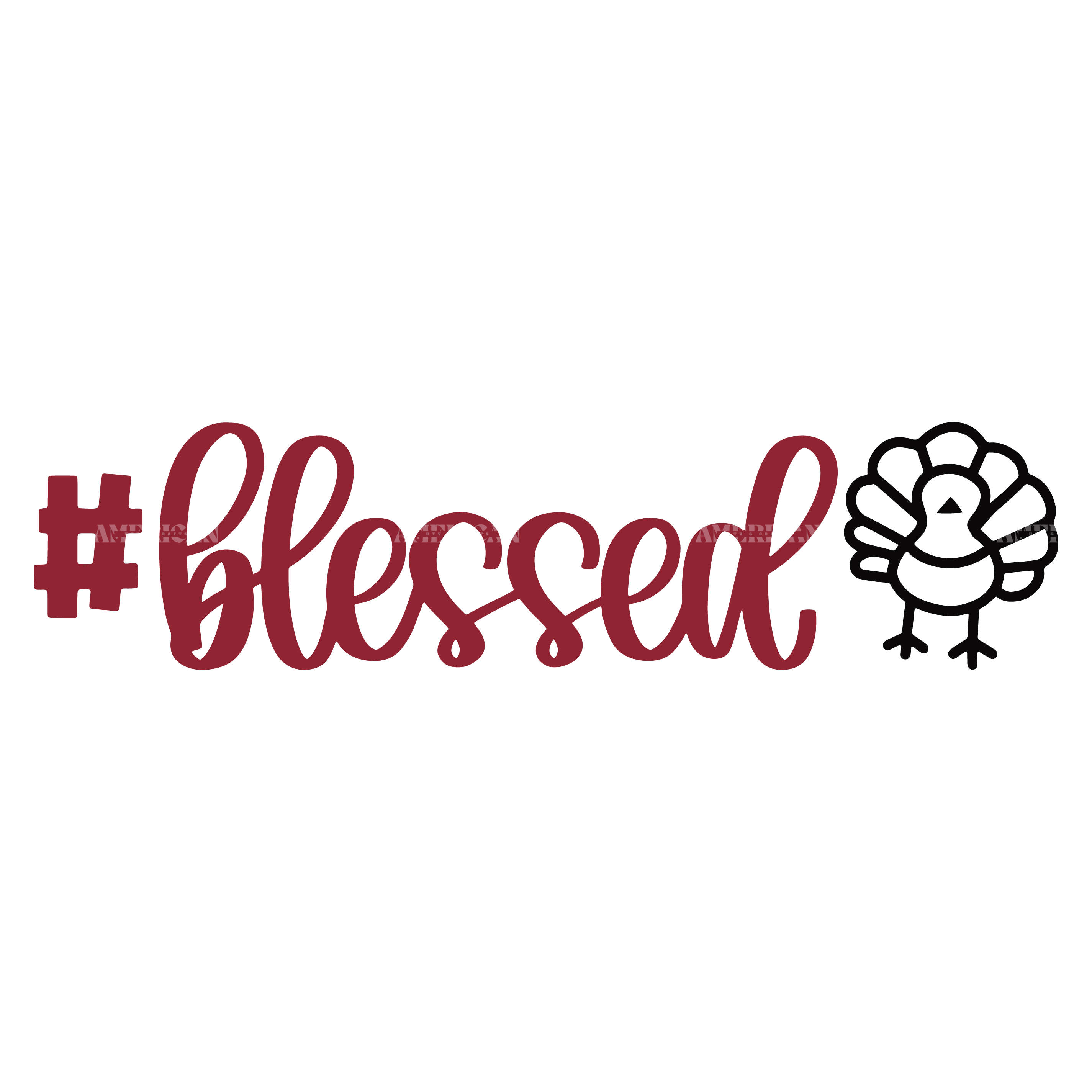 Blessed Turkey DTF Transfer