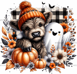 Cow With Boojee DTF Transfer