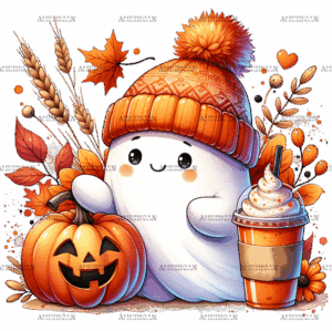 Cute Fall Ghost DTF Transfer
