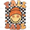 Fall Babe Checkered Dotted DTF Transfer