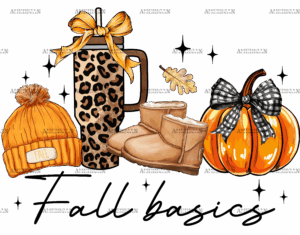 Fall Basics Black DTF Transfer