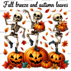 Fall Breeze And Autumn Leaves-3 DTF Transfer