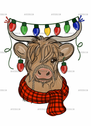 Fall Cow DTF Transfer