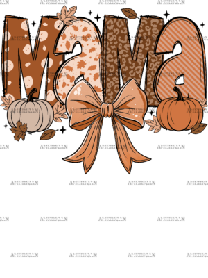Fall Mama Bow DTF Transfer