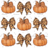 Fall Pumpkin Coquette DTF Transfer