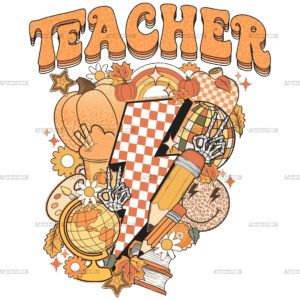 Fall Teacher DTF Transfer