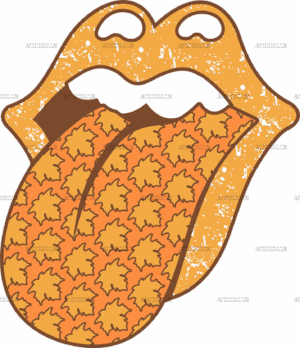 Fall Tongue DTF Transfer