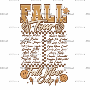 Fall Tour Fall Vibes Only-1 DTF Transfer