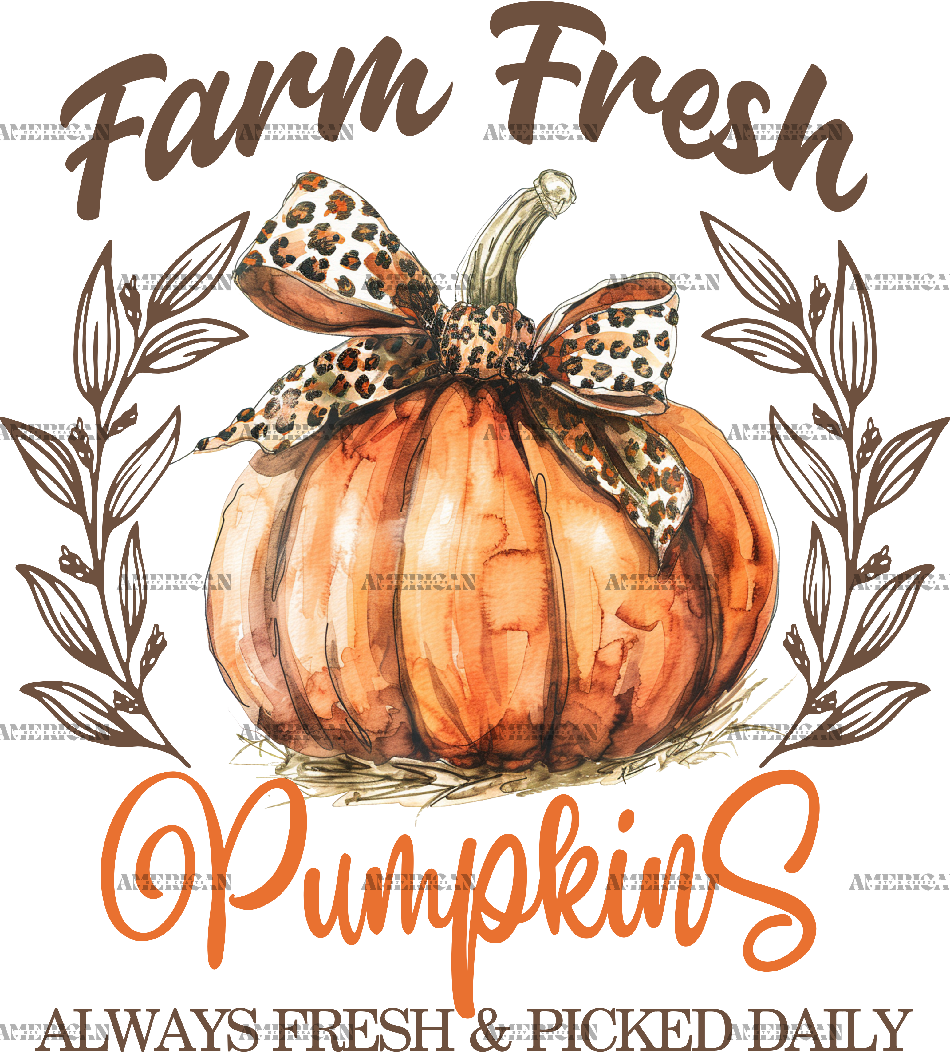 Farm Fresh Pumpkins-2 DTF Transfer