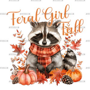 Feral Girl Fall DTF Transfer