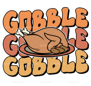 Gobble Turkey DTF Transfer