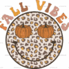 Grunge Fall Vibes Smiley DTF Transfer