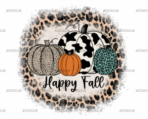 Happy Fall Leopard DTF Transfer