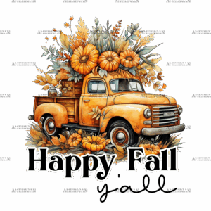 Happy Fall Y'all Truck DTF Transfer
