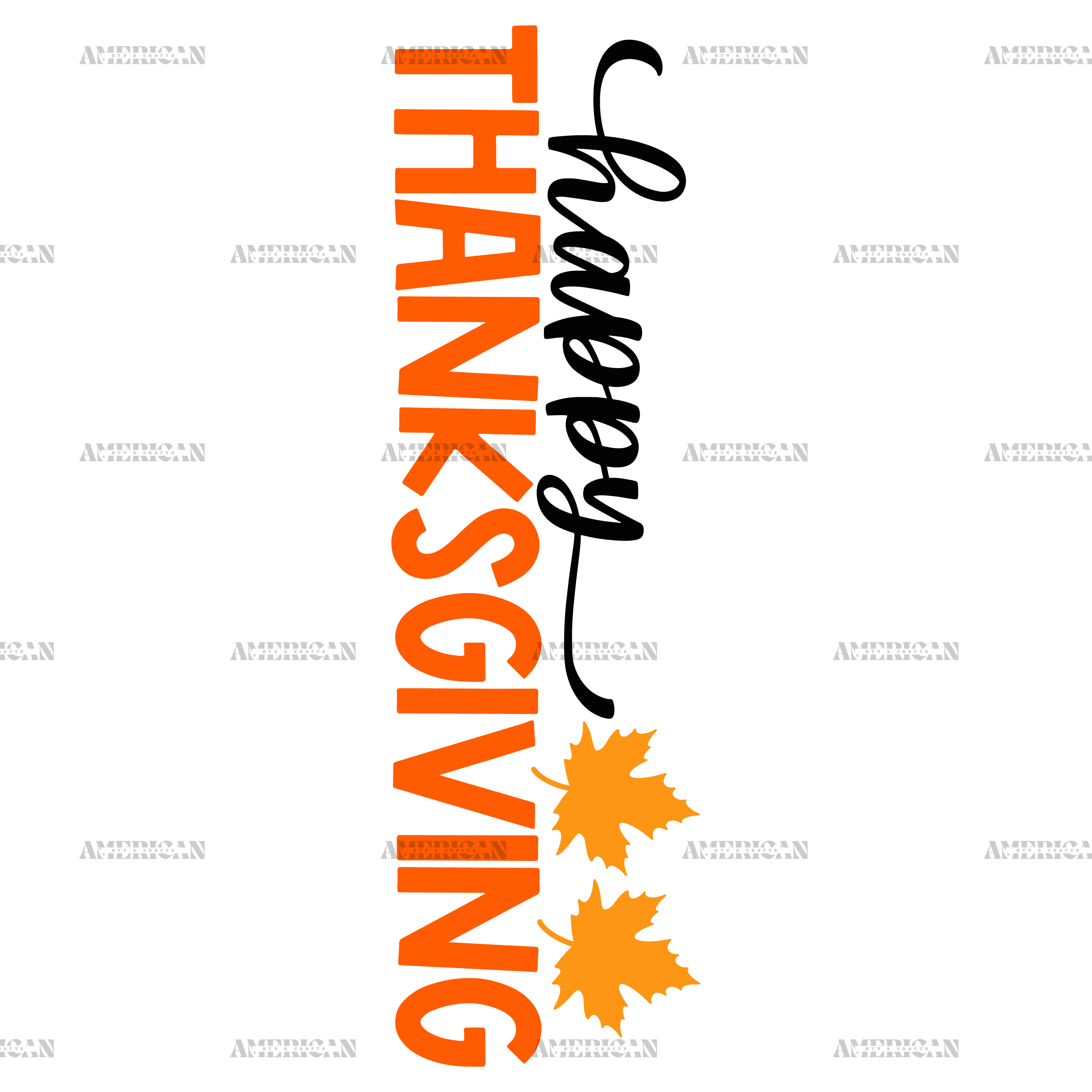 Happy Thanksgiving-1 DTF Transfer