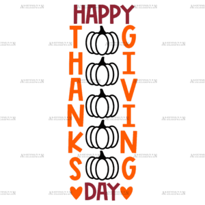 Happy Thanksgiving Day DTF Transfer