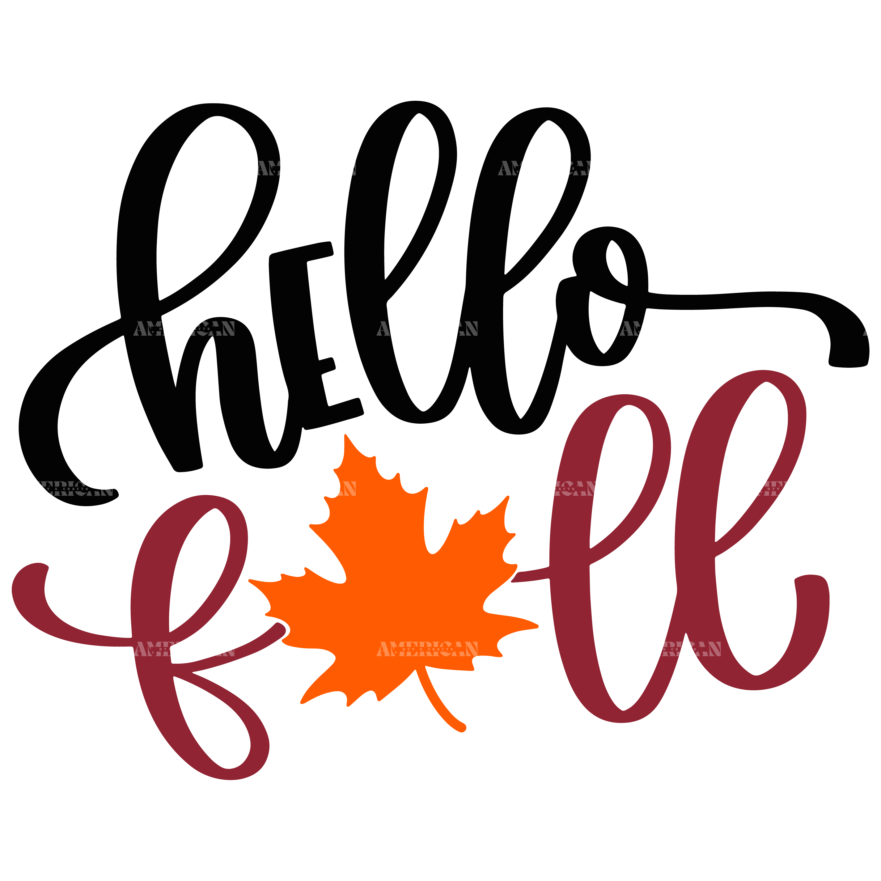 Hello Fall DTF Transfer