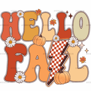 Hello Fall Bolt DTF Transfer