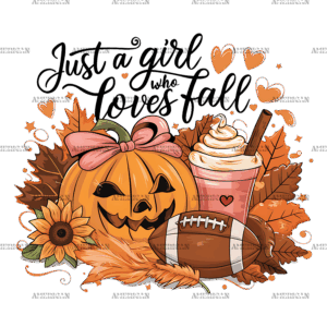 Just A Girl Who Loves Fall-7 DTF Transfer