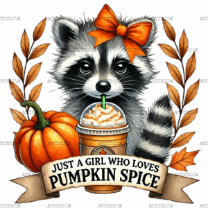Just A Girl Who Loves Pumpkin Spice-2 DTF Transfer