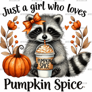 Just A Girl Who Loves Pumpkin Spice-4 DTF Transfer