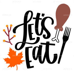 Let's Eat DTF Transfer