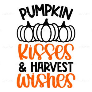 Pumpkin Kisses Harvest Wishes DTF Transfer
