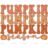 Pumpkin Season-3 Dotted DTF Transfer