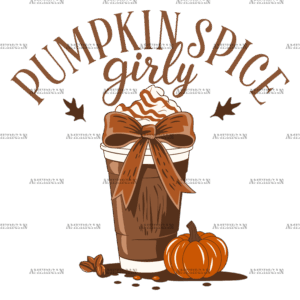 Pumpkin Spice Girly DTF Transfer