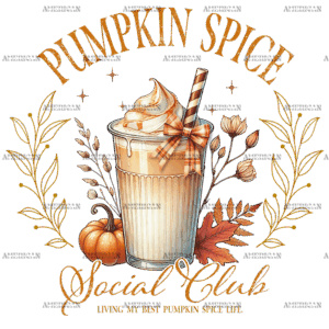 Pumpkin Spice Social Club DTF Transfer