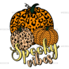 Spooky Vibes Pumpkin DTF Transfer
