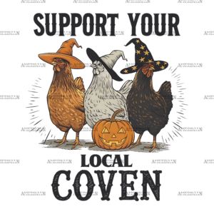 Support Your Local Coven DTF Transfer