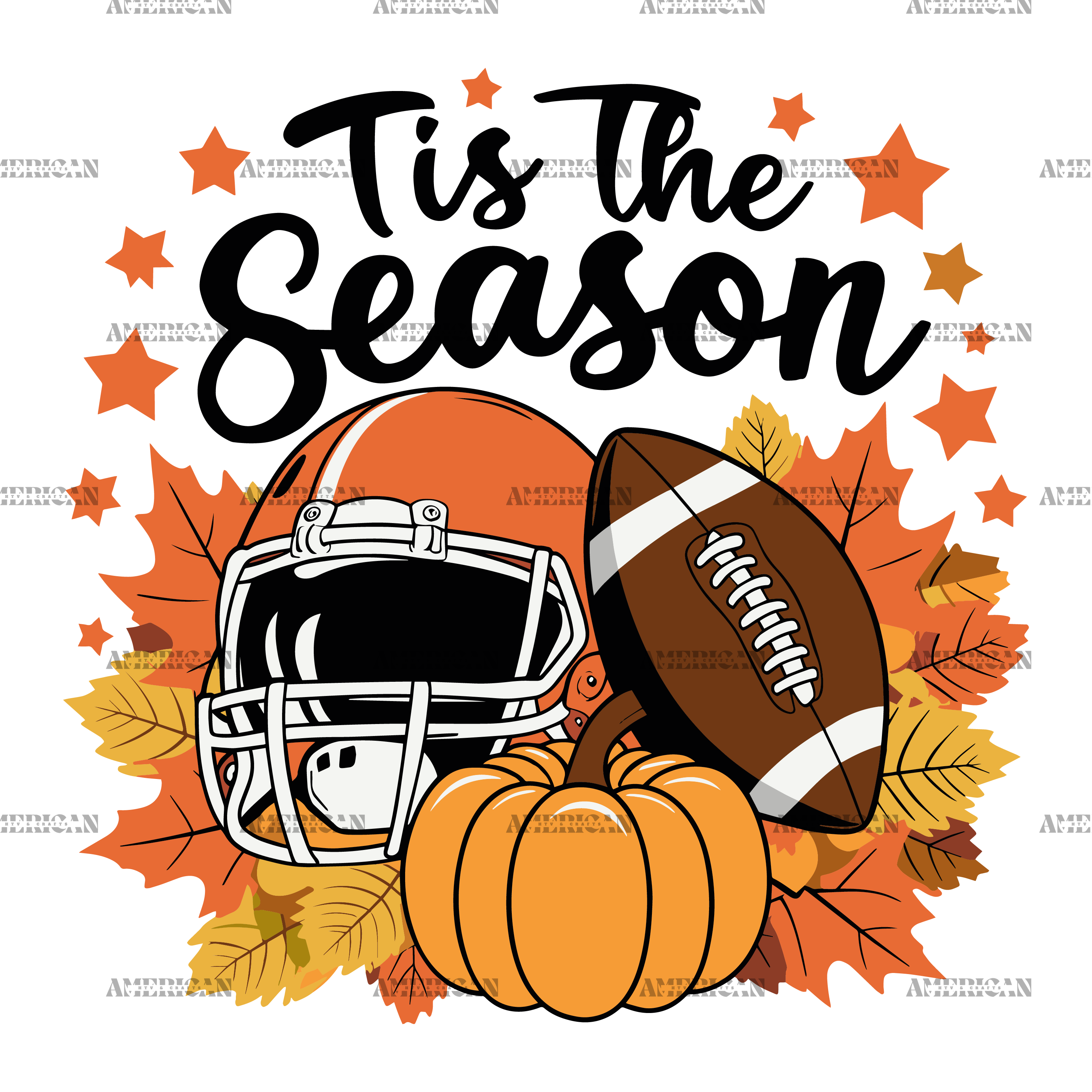 Tis The Season Football Fall-3 DTF Transfer